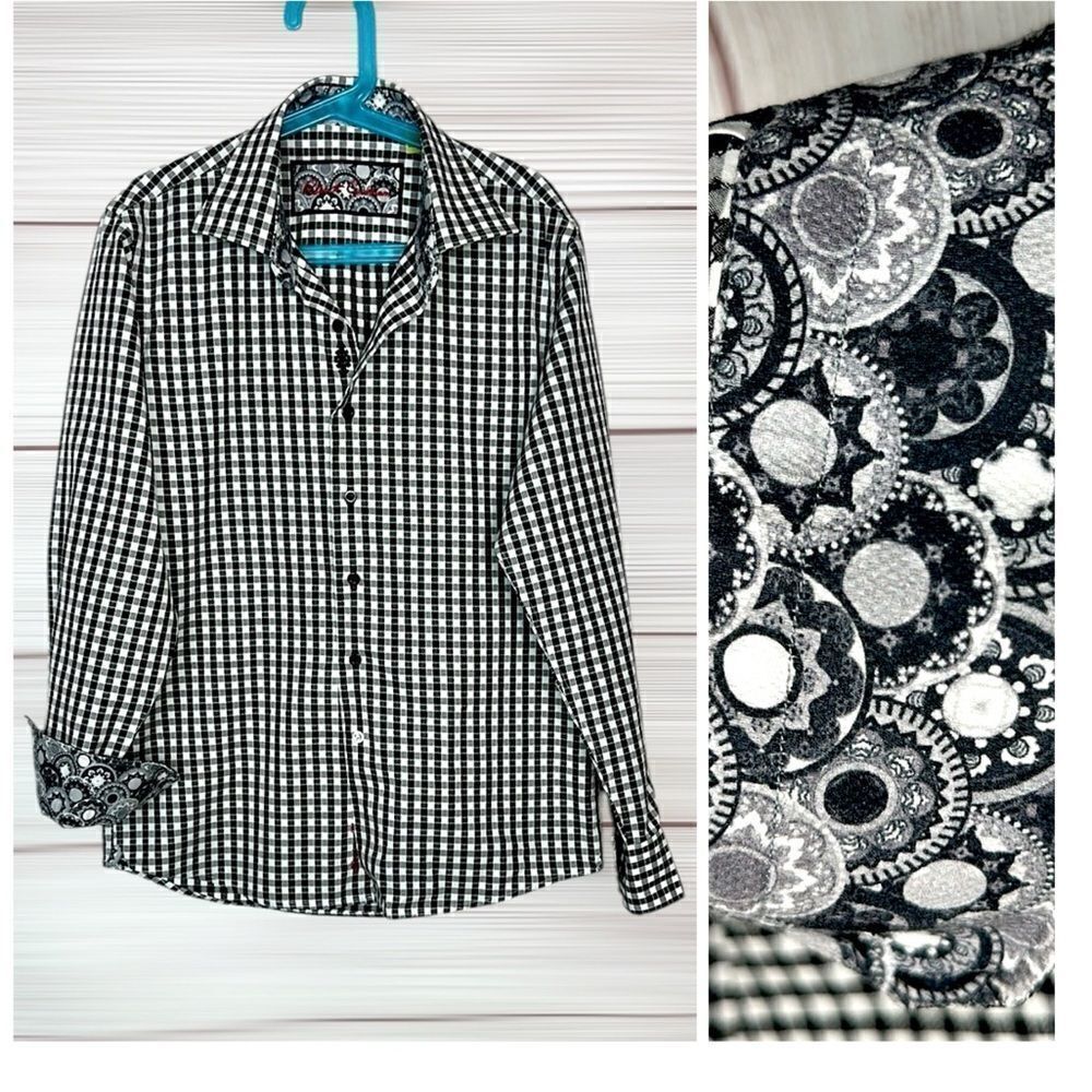 ROBERT GRAHAM Boy’s Button Up Shirt
Cotton Plaid Contrast Cuffs M (10-12)